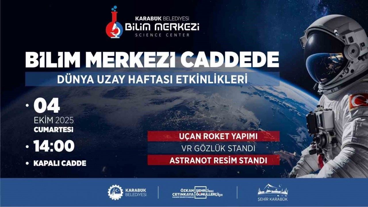 Karabük Belediyesi’nden Dünya Uzay Haftasına özel program