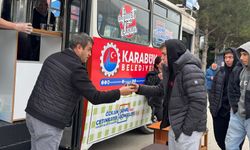 Karabük Belediyesi’nden Üniversite Öğrencilerine Sıcak Çorba İkramı