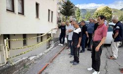 Karabük’te zarar gören istinat duvarı site sakinlerini tedirgin ediyor