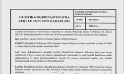 Karabük Lojistik Merkezi projesi onaylandı