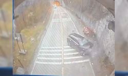 Karabük'teki feci kaza güvenlik kamerasına yansıdı