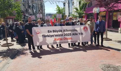 Karabük’te, Aile Haftası etkinlikleri dahilinde açılış yürüyüşü gerçekleştirildi