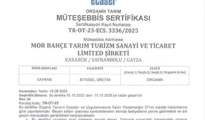 BAKKA destekleriyle safran üretiminde organik üretime geçildi