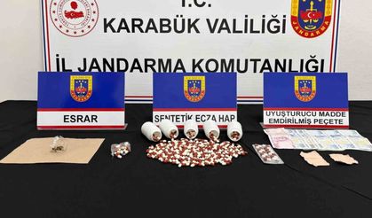 Karabük'te uyuşturucu operasyonunda 3 kişi gözaltı