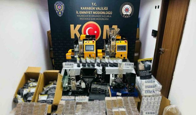 Karabük’te kaçak tütün operasyonunda 36 bin 660 adet makaron ele geçirildi