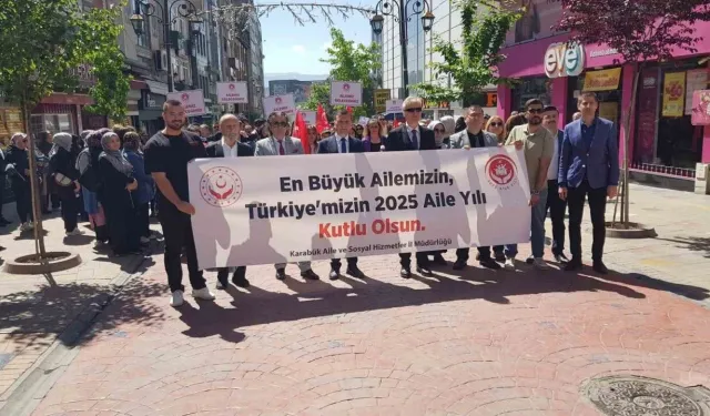 Karabük’te, Aile Haftası etkinlikleri dahilinde açılış yürüyüşü gerçekleştirildi