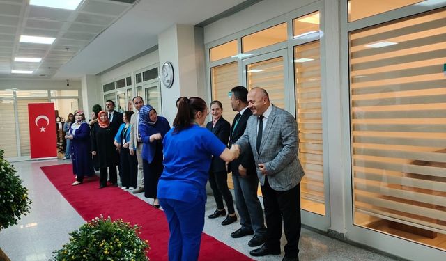Karabük Eğitim ve Araştırma Hastanesi’nde bayramlaşma programı yapıldı