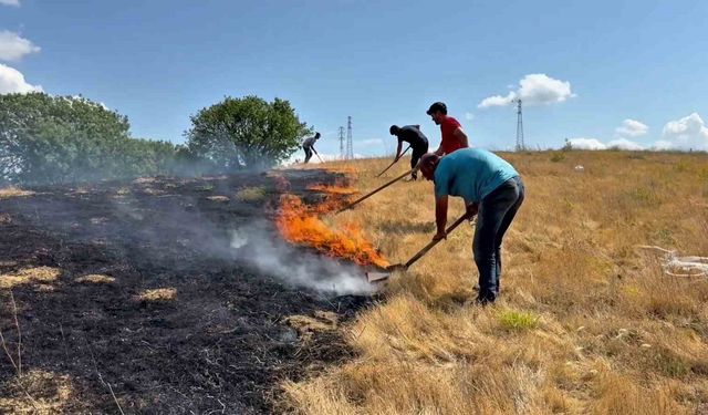 Karabük’te anız yangını söndürüldü