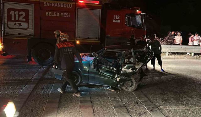 Karabük’te iki otomobil çarpıştı: 1 ölü, 1 yaralı
