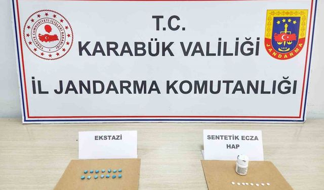 Karabük’te 22 adet sentetik hap ele geçirildi