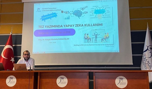 KBÜ’de "Tez Yazımında Yapay Zekâ Kullanımı" semineri düzenlendi