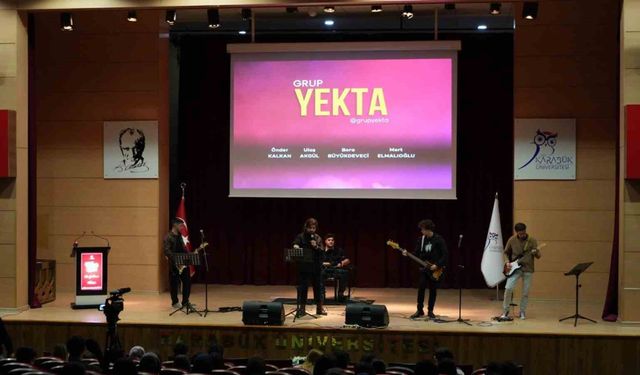 KBÜ'de öğrenci müzik grubu Yekta konser verdi