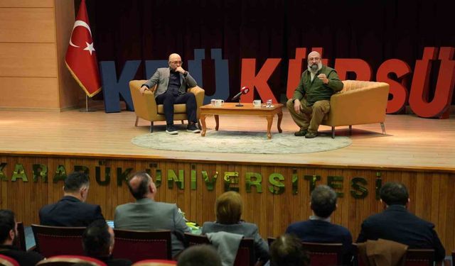 KBÜ'de Ömer Özkök ve Hikmet Genç öğrencilerle bir araya geldi