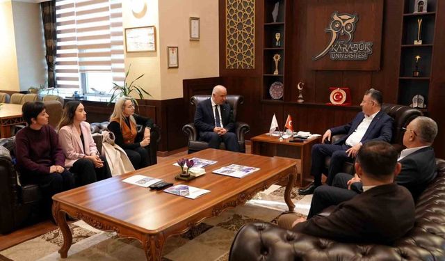 Karabük Bartınlılar Derneği'nden Prof. Dr. Fatih Kırışık'a ziyaret