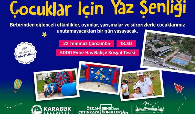 Çocuk Yaz Şenliği bu kez Has Bahçe'de düzenlenecek