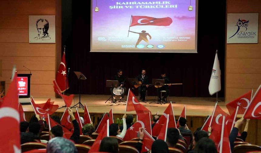 KBÜ'de 'Kahramanlık Şiir ve Türküleri' programı düzenlendi
