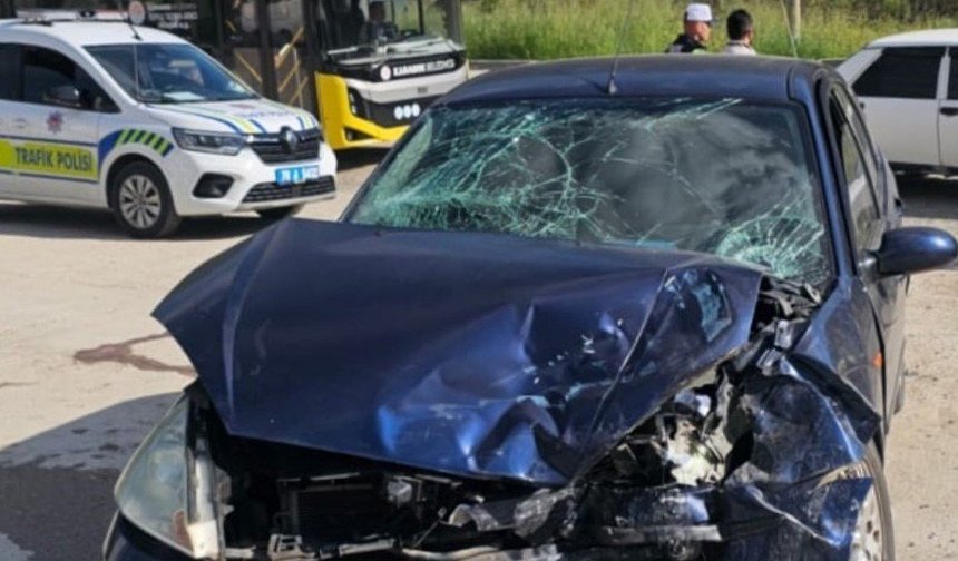 Karabük'te iki otomobil çarpıştı: 3 yaralı