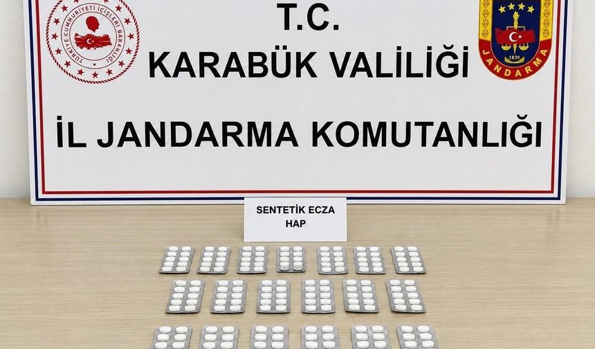 Karabük'te 331 sentetik hap ele geçirildi