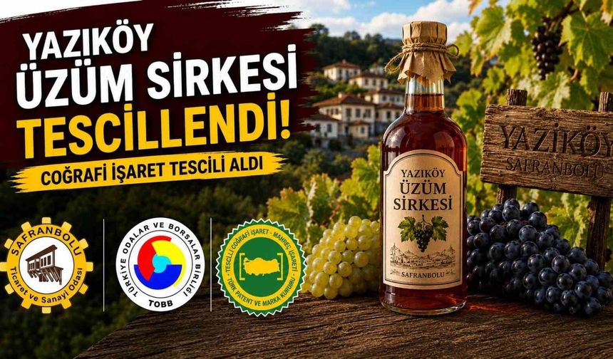 Karabük'ün 10'uncu coğrafi işaretli ürünü 'Yazıköy Üzüm Sirkesi' oldu
