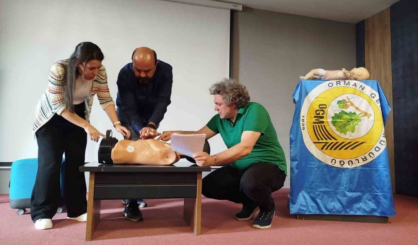 Orman İşletme personeline ilk yardım eğitimi