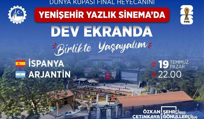 Karabük'te dünya kupası finali dev ekranda izlenecek