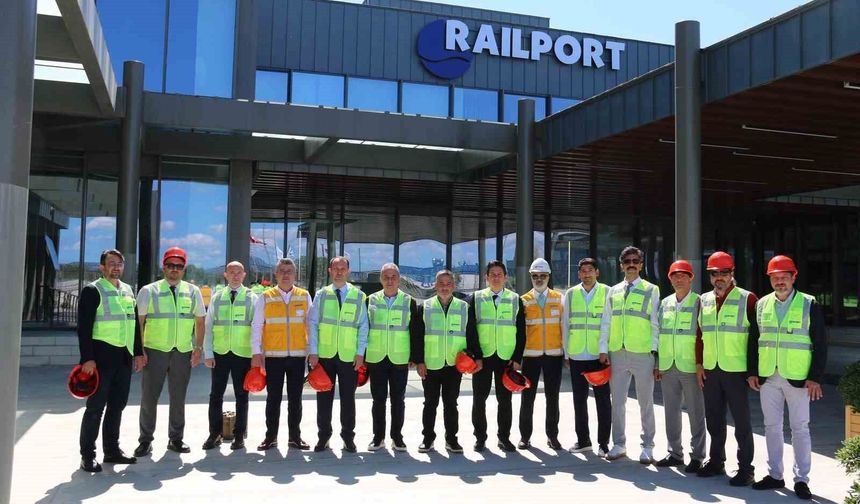 Karabük TSO heyeti, Karabük Lojistik Merkezi için Railport'u inceledi