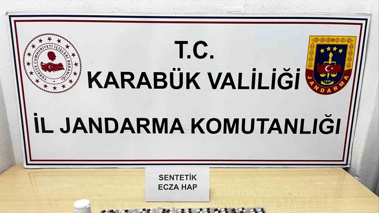 Karabük’te 265 sentetik ecza ele geçirildi