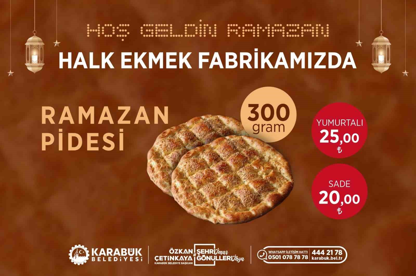 Karabük Halk Ekmek'te ramazan pidesi 20 TL'den satılacak
