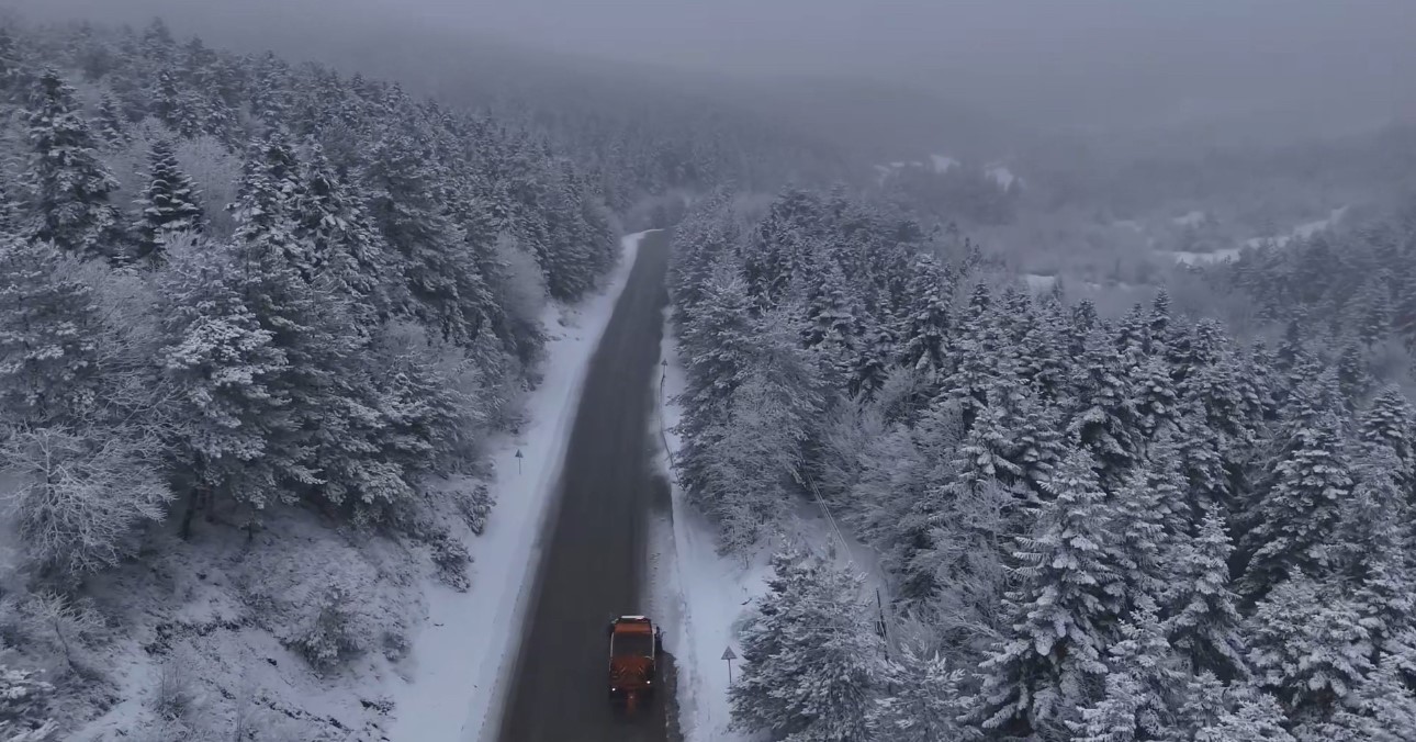 Karabük'ün yüksek kesimleri yeniden beyaza büründü
